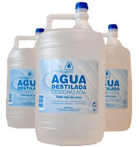 Aigua desionitzada envàs 5l