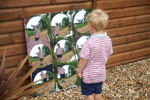 Acrylic mirror panel 9-dome