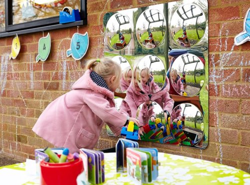 Acrylic mirror panel 9-dome