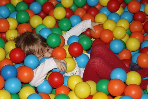 Set 500 balls 75mm colors