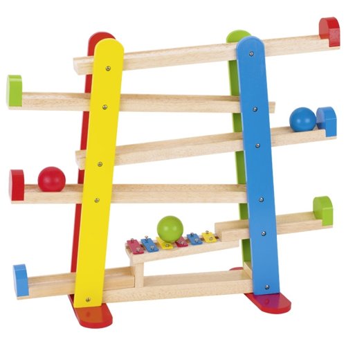 Ball track with xylophone