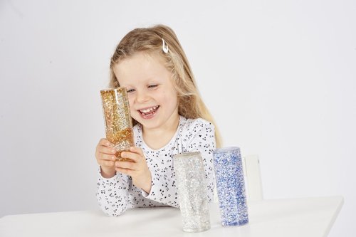  Set 3 sensory glitter storm