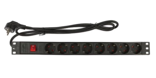 1U power distribution unit for 19" rack