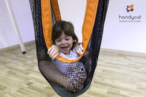Vestibulator Tau - prone net swing
