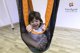 Vestibulator Tau - prone net swing